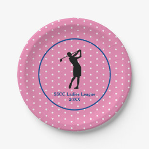Women's Pink Punkt Golf Party Plate Pappteller