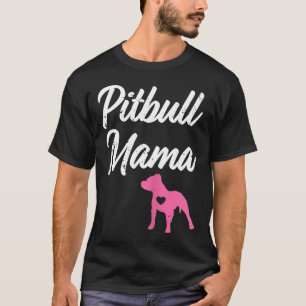 Womens Pitbull Mama Funny Womens Pit Bull Mama Pit T-Shirt