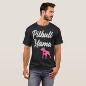 Womens Pitbull Mama Funny Womens Pit Bull Mama Pit T-Shirt (Vorne ganz)
