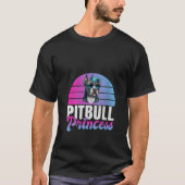 Womens Pitbull Princess Pitbull V Neck T-Shirt (Vorderseite)