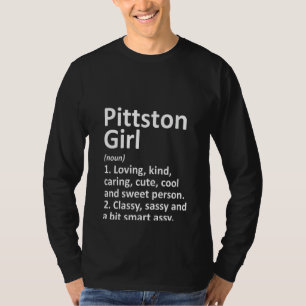 Womens PITTSTON GIRL PA PENNSYLVANIA Funny City T-Shirt
