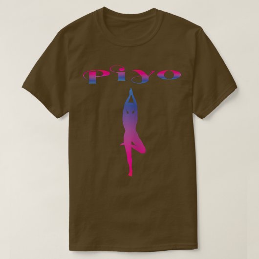Womens Piyo ApparelPiyo Workout Gradient 1300 T-Shirt (Design vorne)
