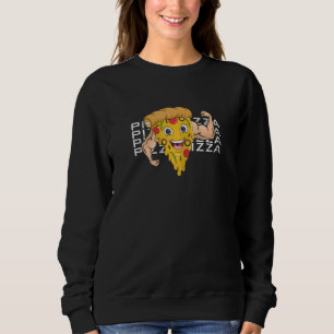 Womens Pizza Slice Unicorn Magic Fast Food Pizzac Sweatshirt