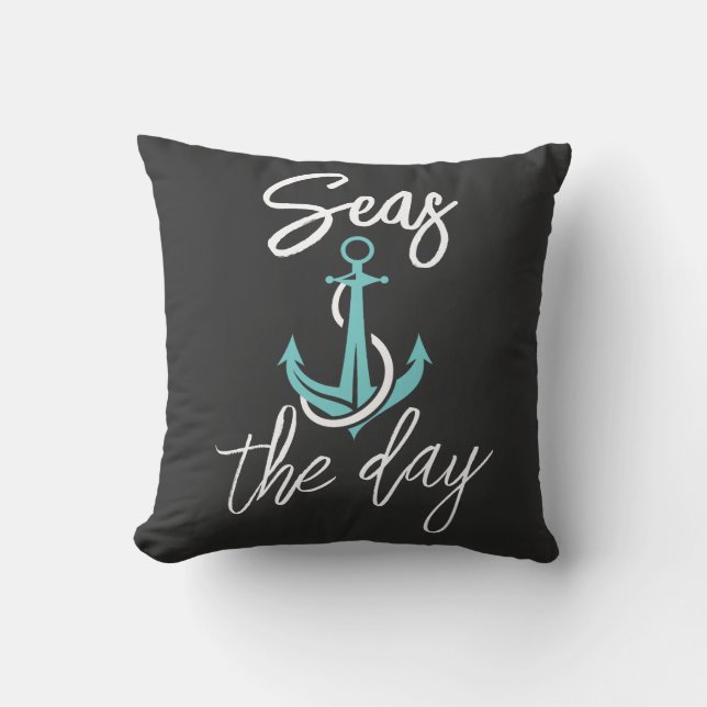 Women's Plus Size Seas the Day Throw Pillow Kissen (Vorderseite)