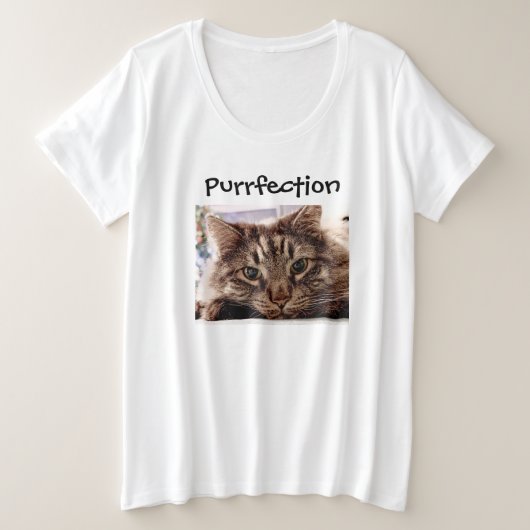 Womens Plus Size T-Shirt Purfection (Design vorne)