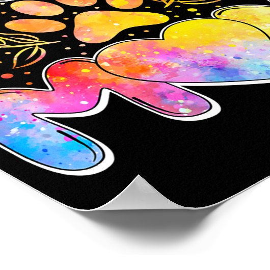 Womens Poodle Mama Poodle Lover Eigentümer Funny D Poster (Ecke)