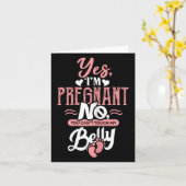 Womens Pregnant Baby Shower Quote. Don't Touch My  Karte (Gelbe Blume)