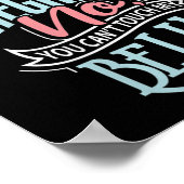 Womens Pregnant Baby Shower Quote. Don't Touch My Poster (Ecke)