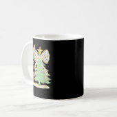 Womens Preppy Coquette Christmas Snowm 2025 Funny Kaffeetasse (Vorderseite Links)