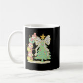 Womens Preppy Coquette Christmas Snowm 2025 Funny Kaffeetasse (Links)