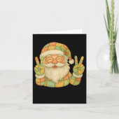 Womens Preppy Santa Christmas Crew 2025 Funny Fami Karte (Vorderseite)