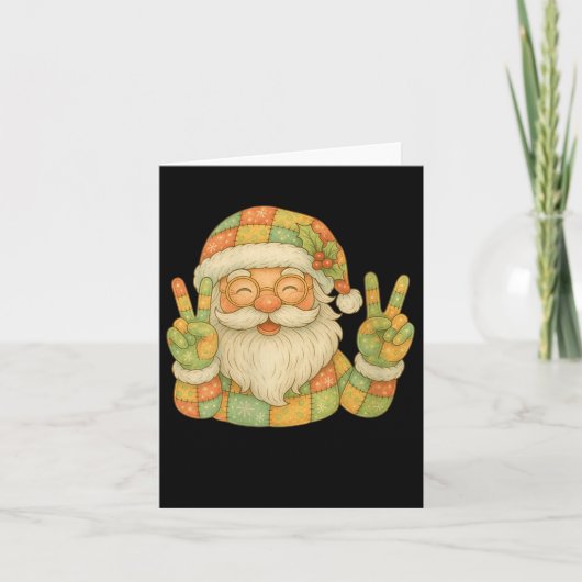 Womens Preppy Santa Christmas Crew 2025 Funny Fami Karte (Vorderseite)