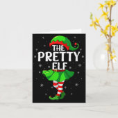 Womens Pretty Elf Christmas Girls Women Elf Squad Karte (Gelbe Blume)