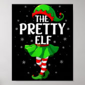 Womens Pretty Elf Christmas Girls Women Elf Squad Poster (Vorne)