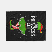 Womens Princess Elf Christmas Family Girls Women E Fleecedecke (Vorderseite (Horizontal))