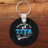 Womens Promoted To Tita 2025 New Filino Aunt Vinta Schlüsselanhänger (Vorderseite)