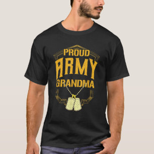 Womens Proud Army GrandMa Shirt Militärpreis T S