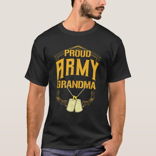 Womens Proud Army GrandMa Shirt Militärpreis T S (Vorderseite)
