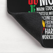 Womens Proud Black Mama Juneteenth Mütter Day Blac Mousepad (Ecke)