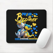 Womens Proud Brother World Down Syndrome Awareness Mousepad (Mit Mouse)