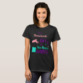 Womens Proud Girl Just A Machusetts Girl In A New T-Shirt (Vorne ganz)