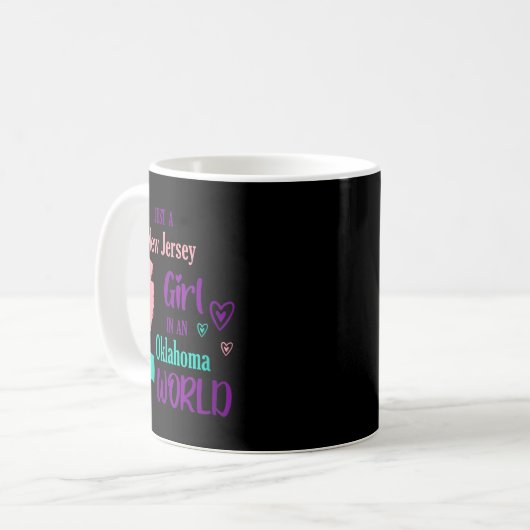 Womens Proud Girl Just A New Jersey Girl In An Okl Kaffeetasse (Vorderseite Links)