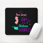 Womens Proud Girl Just A New Jersey Girl In An Okl Mousepad (Mit Mouse)