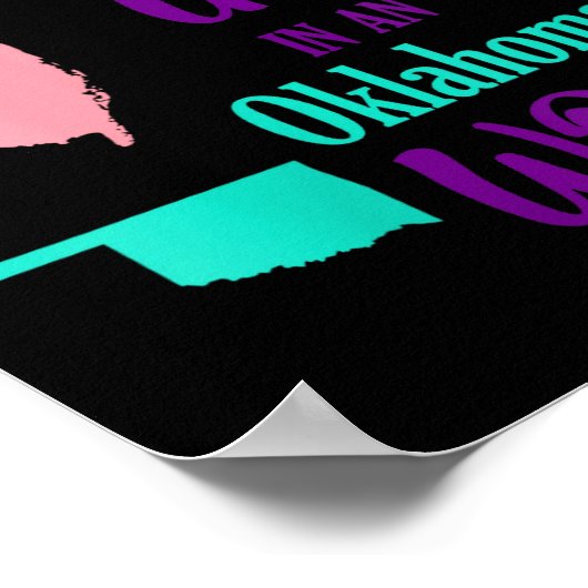 Womens Proud Girl Just A New Jersey Girl In An Okl Poster (Ecke)