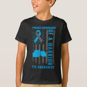 Womens Proud Grandson eines T1d Kriegers Typ 1 Dia T-Shirt