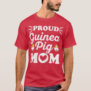 Womens Proud Guinea Schweinefleisch Mama Zitat für T-Shirt