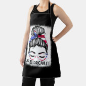 Women's #Puerto Rican Life Messy Bun Hair Puerto R Schürze (InSitu)