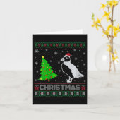 Womens Puffin Xmas Tree Lighting Ugly Christmas Sw Karte (Gelbe Blume)