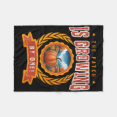 Womens Pumpkin Pregnancy Annnouncement Baby Reveal Fleecedecke (Vorderseite (Horizontal))