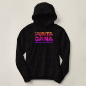 Womens Punta Cana Vacation Souvenir Palme Trees Tr Hoodie (Design vorne)