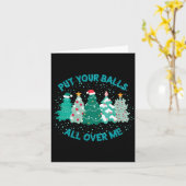 Womens Put Your All Over Me Merry Christmas Xmas T Karte (Gelbe Blume)