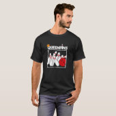 Womens Queenpins Bowling Bowler Bowling Ball Bowli T-Shirt (Vorne ganz)