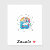 Womens Quien Causa Tanta Alegria Inmaculada Concep Aufkleber (Blatt)