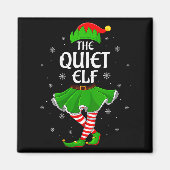 Womens Quiet Elf Christmas Family Girls Women Elf Magnet (Vorne)