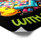 Womens Quilting With My Funny Quilting Gift For Wo Poster (Ecke)