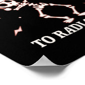 Womens Radiate Joy Krass Tech Radiologin Weihnacht Poster (Ecke)