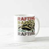 Womens Rafting Retro Loves Kayak Boat Good Paddlin Kaffeetasse (VorderseiteRechts)