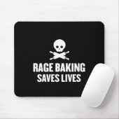 Womens Rage Baking Saves Live Skull Funny Baker Co Mousepad (Mit Mouse)