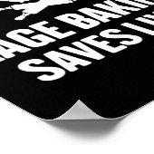 Womens Rage Baking Saves Live Skull Funny Baker Co Poster (Ecke)