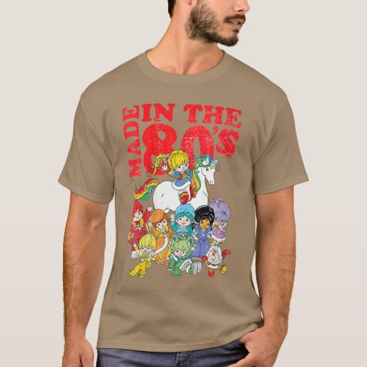 Womens Rainbow Brite Made inhe 80s Distressed Grou T-Shirt (Vorderseite)