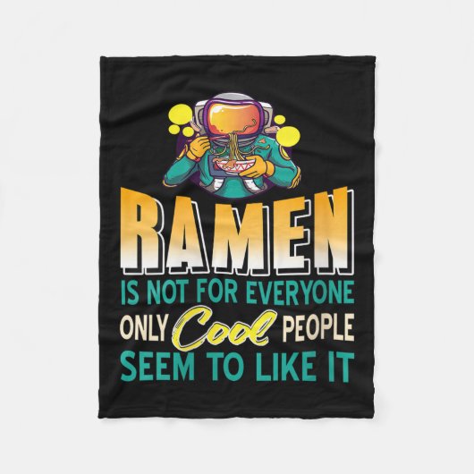 Womens Ramen liebt nur Raumfahrer Funny Noo Fleecedecke (Vorderseite)