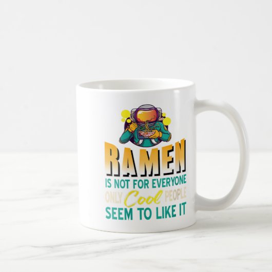 Womens Ramen liebt nur Raumfahrer Funny Noo Kaffeetasse (Rechts)