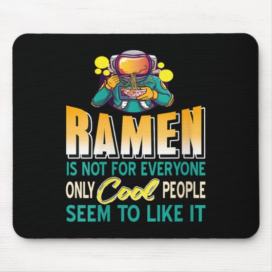 Womens Ramen liebt nur Raumfahrer Funny Noo Mousepad (Vorne)