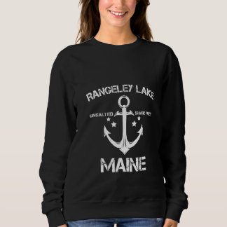 Womens Rangeley Lake Maine Funny Fishing Camping S Sweatshirt