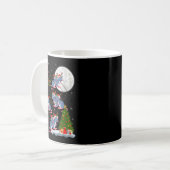 Womens Rat Rodents Santa Sleigh Flying Funny Magic Kaffeetasse (Vorderseite Links)