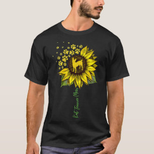 Womens Rat Terrier Mama Sunflower Rat Terrier Love T-Shirt
